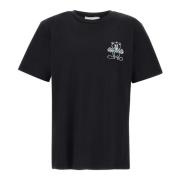Zwarte Heren T-shirt met Logo Print Iceberg , Black , Heren
