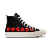 Zwarte Hart High-Top Chuck Taylor Sneakers Comme des Garçons Play , Bl...