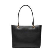 Zwarte Imitatie Leren Tote Tas Guess , Black , Dames