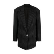 Elegant Glen Blazer The Attico , Black , Dames