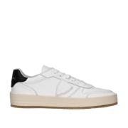 Witte Sneakers met Geperforeerde Tip en Logo Philippe Model , White , ...