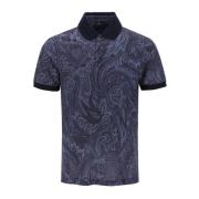 Stijlvolle Polo Shirt met Paisley Print Etro , Blue , Heren