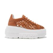 Etruria-Gekleurde Versilia Nexus Sneakers Casadei , Brown , Dames