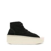 Zwarte Hoge Sneakers van Suède Y-3 , Black , Heren