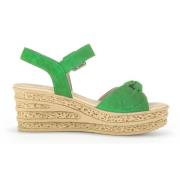 Gele suède sandaal voor dames Gabor , Green , Dames