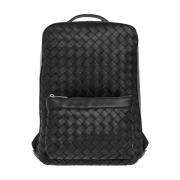 Leren rugzak Bottega Veneta , Black , Heren