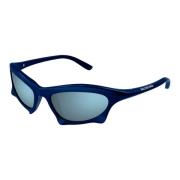 Bb0229S 006 Sunglasses Balenciaga , Blue , Heren