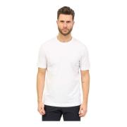 Regular Fit Katoenen T-Shirt met Rubberen Logo Hugo Boss , White , Her...