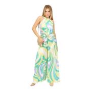 Bloemen jumpsuit jurk Fracomina , Multicolor , Dames