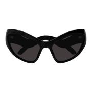 Zwarte zonnebril met accessoires Balenciaga , Black , Dames