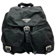 Pre-owned Fabric backpacks Prada Vintage , Black , Dames