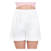 Witte katoenen shorts met zakken Max Mara , White , Dames