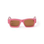 Stijlvolle zonnebril voor modieuze uitstraling Palm Angels , Pink , Un...