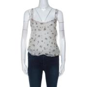 Pre-owned Silk tops Miu Miu Pre-owned , Gray , Dames