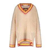 Mohair-Mix Trui Marni , Beige , Dames