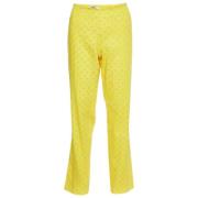 Pre-owned Cotton bottoms Moschino Pre-Owned , Yellow , Dames