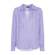 Stijlvolle Shirt Elisabetta Franchi , Purple , Dames