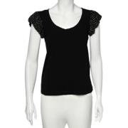 Pre-owned Cotton tops Moschino Pre-Owned , Black , Dames