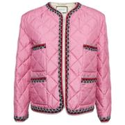 Pre-owned Nylon outerwear Gucci Vintage , Pink , Dames