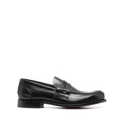 Zwarte geborsteld leren mocassin Church's , Black , Heren