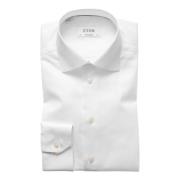 Witte overhemden met lange mouwen Eton , White , Heren