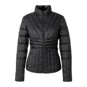 Licht Getailleerde Puffer Jas Guess , Black , Dames