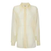 Oversize B-Up Shirt Quira , Beige , Dames