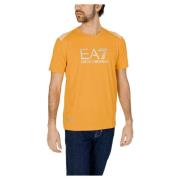 Heren 3Dpt29 Pjulz T-Shirt Emporio Armani EA7 , Yellow , Heren