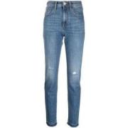 Straight-leg jeans met distressed effect Jacob Cohën , Blue , Dames