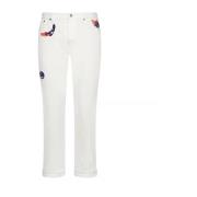 KennyScharf Patches Jeans Dior , White , Heren