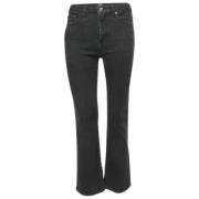 Pre-owned Denim jeans Moschino Pre-Owned , Black , Dames