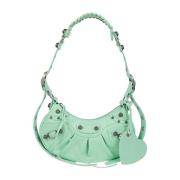 Groene Leren Schoudertas Balenciaga , Green , Dames