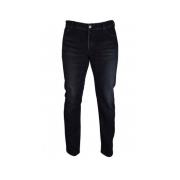 Slim-Fit Zwart Gewassen Vintage Stijl Jeans Balenciaga , Black , Heren
