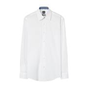 Witte Button-Up Shirt Boss , White , Heren