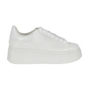 Platform Leren Sneakers ASH , White , Dames