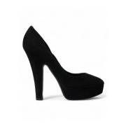 Stijlvolle Suede Platform Hakpumps Dolce & Gabbana , Black , Dames