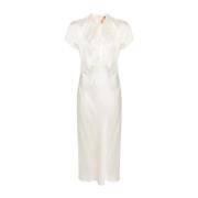 Stoffen Jurk N21 , White , Dames