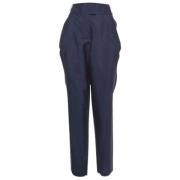 Pre-owned Silk bottoms Armani Pre-owned , Blue , Dames