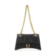 Kleine Crush Chain Tas Balenciaga , Black , Dames