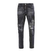 Stijlvolle Jeans voor Mannen en Vrouwen Dsquared2 , Black , Heren