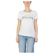 Dames T-Shirt Lente/Zomer Collectie Blauer , White , Dames