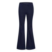 Flatterende hoge bootcut jeans in donkerblauw My Essential Wardrobe , ...