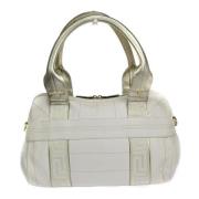 Pre-owned Leather handbags Versace Pre-owned , Beige , Dames