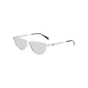 Grijze zonnebril met metalen frame Alexander McQueen , Gray , Dames