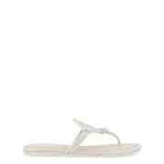 Zachte Grijze Strass Sandaal Tory Burch , Gray , Dames