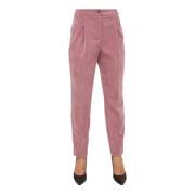 Reguliere Velvet Sprinkler Roze Broek Nenette , Pink , Dames