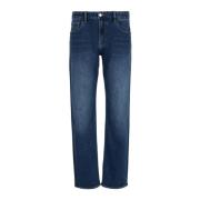 Slim Fit 5 Zakken Jeans Armani Exchange , Blue , Heren