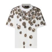 Beige Grafische Print T-Shirt Dolce & Gabbana , Beige , Heren
