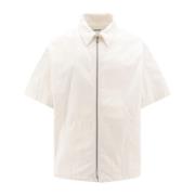 Witte Overhemden met Ritssluiting Jil Sander , White , Heren
