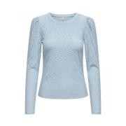 Sky Puff Top Only , Blue , Dames